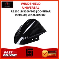 WINDSHIELD VISOR UNIVERSAL DOMINAR | PULSAR RS 200 | NS 200/160 | GIXXER 250SF | ALL MODEL