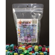 Dice D6 Chessex Mixed Dice TCG Board Game 16 mm Pound O D6
