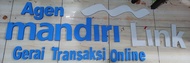 Logo BRILINK Agen Mandiri Agen BSI agen BTN Bahan spon eva tinggi 20cm tebal bahan 1cm