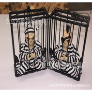 Cage Ghost Cage Ghost Prisoner Ghost Horror Toy Halloween Prison Ghost Tricky Toy Ghost
