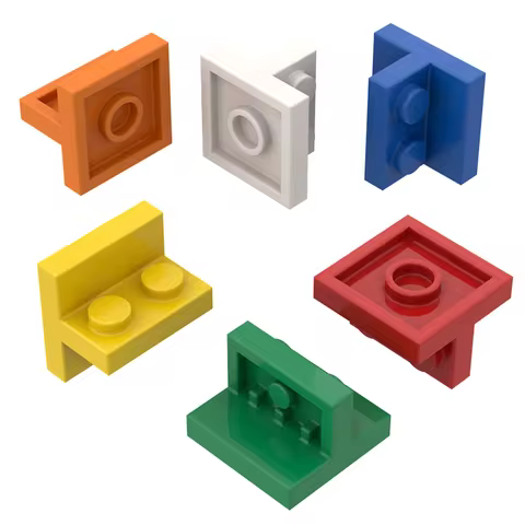 10Pcs 41682 Centered Double Bracket wall 1 x 2-2 x 2 Block Moc Color Accessories Compatible with Bri