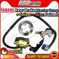 Rear Disc Brake Set Master Pump Full Set Y125Z Y125ZR Y125 Z ZR Disc Plate Rear Brake System Caliper Complete Set