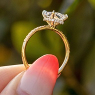 Factory Custom Gia Igi Certified Vvs Cvd Lab Grown Created Diamond 10k 14k 18k Gold Radiant Cut Enga