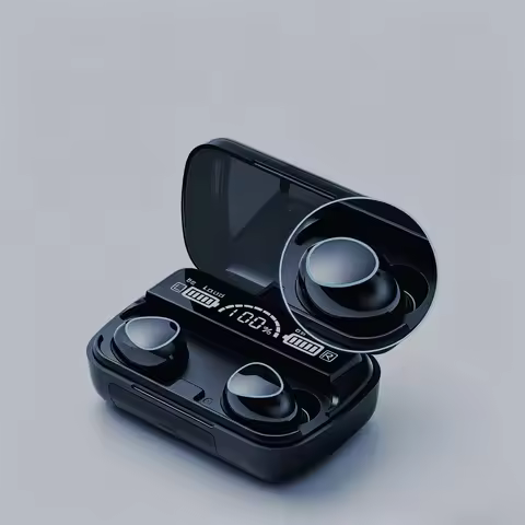 M10 In-Ear Bluetooth Sports Earbuds TWS Wireless Headset Featuring LED Display Charging Case 9D Surr