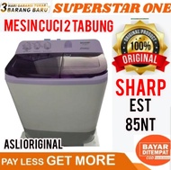 SHARP Mesin Cuci 2 Tabung 8 Kg ES-T85NT