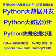 Dark Horse Python Big Wild AI Large Model Development Flink Warehouse PySpark Data Analysis