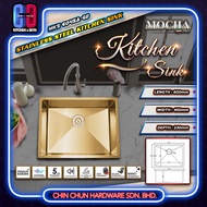 MOCHA Homemade Kitchen Sink | Single Bowl Kitchen Sink | Sinki Dapur Stainless Steel