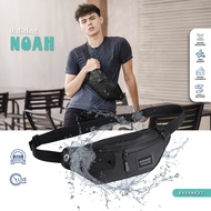 EVERNEXT - TAS SLEMPANG PRIA ANTI AIR WAIST BAG NOAH WATERPROOF TAS SELEMPANG PRIA ANTI MALING