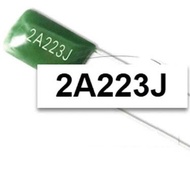 [100 CONS] MICA CAPACITOR COMPONENTS 223J 2A223J DIP 22nF 100V P=5mm