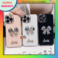 Samsung A32 A33 A34 5G A35 A53 A54 5G A55 A71 diamond ribbon smile electroplated case casing cover f