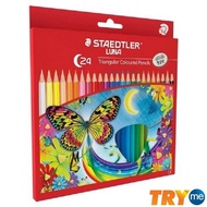 Staedtler Luna 24 Triangular Coloured Pencils 138C24ID