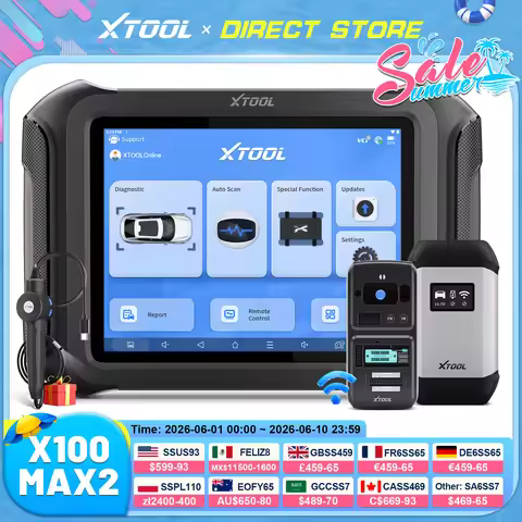 XTOOL X100 MAX2 2026 Key Programming Tools With KC501 Key Programmer J2534 ECU Programming Tool With