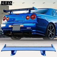 Rear Spoiler High Spoiler Leg For Nissan Skyline R34 Gtr 2009 - 2017 Modified Carbon Fiber And Resin