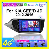 SZGVB สําหรับ Kia Cee Ceed Jd 2012-2018 2 Din 9 "Android 11 รถวิทยุเครื่องเล่นวิดีโอมัลติมีเดีย gps นําทางสเตอริโอ Carplay รถวิทยุ 4G LJKUY