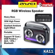 Awei KA11 Wireless Speaker RGB Outdoor Speaker 30W Power Heavy Bass Awei Bluetooth Speaker Portable 