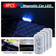 Magnetic Car LED Touch Lights Wireless Interior Light USB Roof Ceiling Reading Lamps for Door Foot Trunk Storage Box