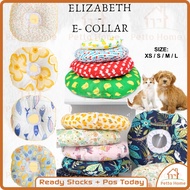 Pet Elizabeth Collar Adjustable Neck Collar Cotton E-Collar With Cute Pattern Donut Pet Elizabeth So