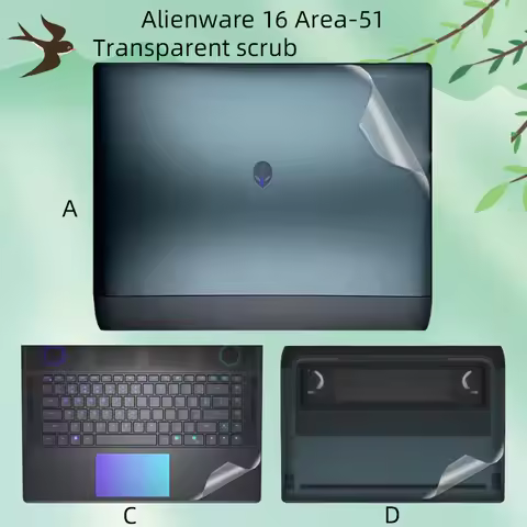 Suitable for 16 inch Alienware 16 Area-51 laptop case protective film, computer body beauty sticker