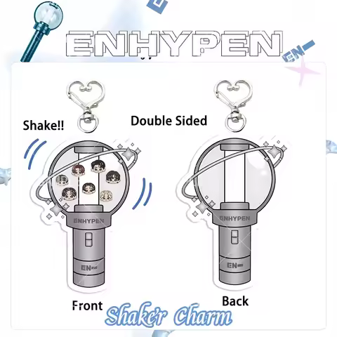 ENHYPEN / EN- Kpop Keychain, Kpop Shaker Charm, EN Shaker Keychain, Lightstick Keychain, Fans Merch 