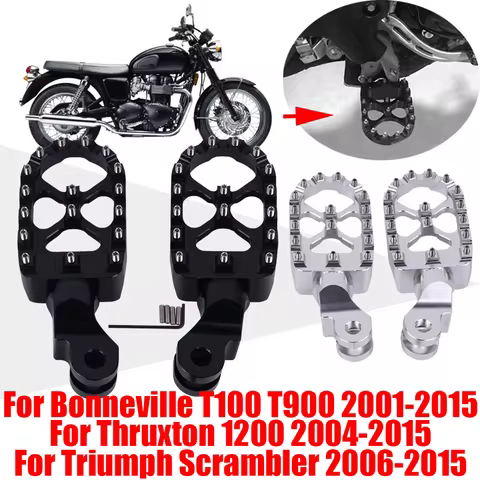 For Triumph Bonneville T100 T900 T 100 Trunxon 1200 Scrambler Motorcycle Accessories Front Footrests