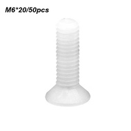 Baut Nylon/Nylon Screw/Bolt Nylon 100PCS  M3 M4 M5 M6 Cross Head Screw
