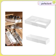 [Perfeclan4] Retractable Drawer Organizer Home Organization Office Desk Drawer Organizer Tray for Kitchen Vanity Dresser Office