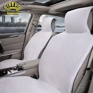 Car wool seat cushion, short plush seat cushion, b汽车羊毛坐垫 短毛绒座垫 免捆绑通用车垫子 座套不掉毛zd1028