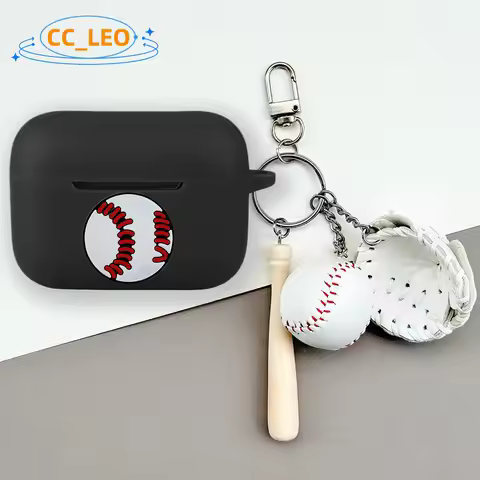 for Razer Hammerhead V3 HyperSpeed Case Cute Bear Baseball Keychain Pendant Silicone Soft Case Prote