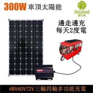 【Felsted 菲仕德】太陽能板300w 200W/去8V開立 送控制器  48V72V太陽能充電板組件 光伏板