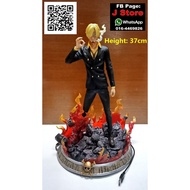 One piece Vinsmoke Sanji GK Copy Resin figure with light ( J Store )