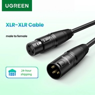 UGREEN XLR Cable Microphone Male to Female Extension Karaoke Cable for Audio Mixer Amplifiers XLR Co