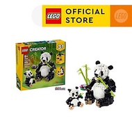 LEGO CREATOR 31165 Đồ Chơi Lắp Ráp Động Vật Hoang Dã: Gia Đình Gấu Trúc (626 Chi Tiết)