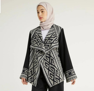 outer tenun / baju atasan kerja wanita tenun endek premium