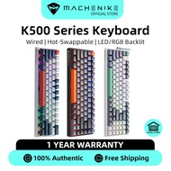 Machenike K500 Series Wired Mechanical Keyboard, Hot-swappable RGB/LED Backlit Gaming Keyboard