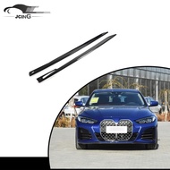 For BMW 4 Series G26 430i M Sport Real Carbon Side Skirts Extension Lip Spoiler