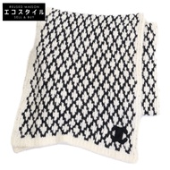 香奈兒羊絨 Coco Mark 絎縫絲巾 - [二手]