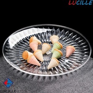 LUCILLE Fruit Plate Transparent Creative Multiple Sizes Decoration Crafts Kitchen Supplies For Ktv S