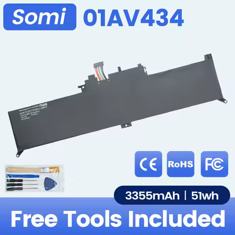 SOMI 1AV434 15.2V 51WH 3355mAh Laptop Battery For Lenovo ThinkPad Yoga 370 X380 01AV432 SB10K97591 S