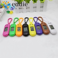 26EDIE1 Digital Electronic Clock Keychain, Key Display Oval Watch Electronic Watch Keyring, Backpack Watch Table Time Display Portable ABS Mini LED Digital Clock Student