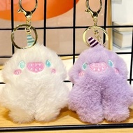 GANTUNGAN Cute Keychain LITTLE INC MONSTER Plush Keychain Cute Craftycharm