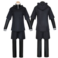 Japanese Anime Tokyo Ghoul Cosplay Kaneki Ken Cosplay Costume Hoodie Jacket Pants Shorts Full Set Outfits Men22255