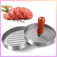 Aislerbee Hamburger Press 4.5" Non-Stick Patty Maker with 100 Wax Papers Heavy Duty Meatball Press f