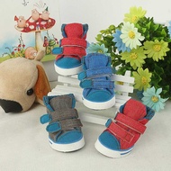 Pet Dog Shoes Summer Plain Denim Pet Shoes