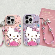 Trendy cartoon bow KT cat Case For Realme 11 11X C67 12 12X 13 5 5S 5i 6i C3 C25 C25SC65 Narzo 60X 7