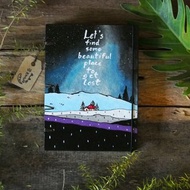 Milky way under the night sky. Notebook Handmadenotebook Diary 筆記本 journal