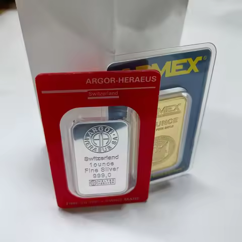 Red Sealed Packaging 1 OZ Silver Plated Bar 2.5g/5g/10g/20g/50g/100g Brass Gold Plated Bar With Diff