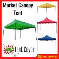 [10' x 10'] Market Canopy Tent Portable 10 ft Kanopi Khemah 80cm Roof, Khemah Jualan Murah