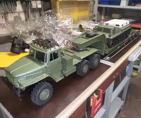 WPL Military Truck B36/3 B36 E-1 Car RC Truck Transport Vehicle Trailer 1/16 Full Scale Military Mod