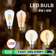 Vintage LED Bulb G95 G125 ST64 G80 | 4W/6W E27 | Amber/Clear | 2200K–2700K | Dimmable