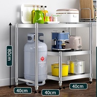 Gas Stove Rack With Cabinet Gas Stove Rack Stand with Lpg Stand Roller 304 Stainless Steel Stove Sta